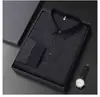 Nueva Camiseta de Manga Larga para Hombre en Primavera y Otoño, Cuello Simple, Camisa Polo de Algodón Versátil para Hombre, Top Holgado, Camiseta Básica