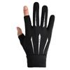 Guantes de protección solar de seda de hielo de primavera y verano para mujer, guantes transpirables de alta elasticidad para pesca, conducción al aire libre, guantes de dos dedos expuestos