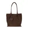 Bolso tote de nailon con bloques de color para mujer, bolsa de gran capacidad para el trabajo, simple y ligero, de mano, bolso de hombro, bolso casual y moderno para mujer