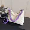 Bolsa Tote Casual Transfronteiriça para Mulheres, Bolsa de Nylon Grande Capacidade para Viagem, Bolsa Transversal Simples e Elegante para o Dia a Dia
