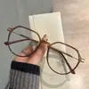 Óculos Retro Polígonos TR Novos Chiai Moldura Simples de Óculos Moda Coreana para Miopia