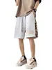 Pantalones Cortos Deportivos de Verano para Hombre, Nuevos, Retro, Parcheados, Bordados, Talla Grande, Holgados, Rectos, Casuales, a la Rodilla