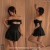Falda Corta de Moda y Sexy, Ajustada, que Moldea el Cuerpo, Elegante, Versátil, a la Moda, que Ceñe la Cintura y Transparente