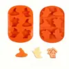 Molde de silicona para pastel de sombrero de fantasma de Halloween, jabón DIY, regalo de Navidad, bandeja para hornear galletas de chocolate