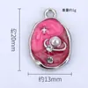 Nuevo Colgante de Perla Estrella Cósmica Creativo Personalizado Más Vendido Colgante Individual Material de Accesorios DIY Aleación con Goteo de Aceite Al Por Mayor