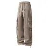 Pantalones de trabajo de estilo americano, de moda para la calle, para hombre, nueva colección primavera/otoño, casual, talla grande, corte holgado, versátiles, de pierna recta y elegantes