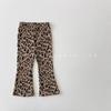 Pantalones para niños Primavera y otoño nueva ropa para niños pantalones acampanados a cuadros para niñas pantalones casuales de moda para niños medianos y grandes pantalones de moda