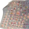 Manicure Nova Primavera Colorida Pequena Flor Silvestre Manicure Adesivos em Alto Relevo Pintura a Óleo Romântica Adesivos de Unha Frescos Simples Fofos