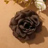 Outono e Inverno Coreano Tecido Preguiçoso de Bolinhas Camélia Clipe DIY Elástico de Cabelo Acessório de Cabeça Colar Acessórios de Flor para Roupas