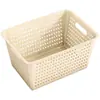 Cesta de almacenamiento para artículos varios y bocadillos transfronterizos, caja organizadora de juguetes, cesta de almacenamiento para gabinete doméstico, cesta perforada para almacenamiento de verduras de cocina