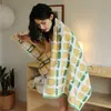 Nova toalha jacquard estilo ins, toalha jacquard de lírio de algodão penteado universal, toalha de rosto e toalha de banho para crianças e adultos