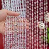Cortina de Fio com Contas de Novo Estilo para Decoração de Casamento, Fio de Cristal para Decoração de Teto de Local de Casamento, Corrente de Divisória de Cortina de Cristal para Porta e Janela