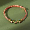 Pulseiras de Corda Colorida do Festival do Barco-Dragão, Pulseiras Trançadas Artesanais Estilo Étnico para Adultos, Crianças e Bebês, Pulseiras de Saquinho de Zongzi Pequeno Atacado