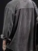 Camisa de Veludo Masculina Primavera e Outono Tamanho Grande Camisa Casual Roupa de Trabalho Jaqueta Masculina Manga Longa Tamanho Grande Outono