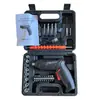 Conjunto de mini chave de fenda elétrica a bateria de lítio para atacado transfronteiriço Ferramenta de furadeira elétrica pequena recarregável para uso doméstico