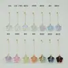 Pendientes Largos de Flor de Cinco Pétalos Claros y Dulces Aretes Vivos y Elegantes Ganchos para Orejas Múltiples Estilos para Combinación Libre