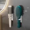 Novo Suporte de Pente para Vaso Sanitário Banheiro Vaso Sanitário Sem Furos Ajustável Pente Almofada de Ar Pente de Massagem Suporte de Armazenamento