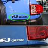 Adecuado para Toyota FJ Cooluze, carrocería modificada, galvanoplastia, etiquetado de letras, suministros de decoración, galvanoplastia de portón trasero, logotipo del automóvil.