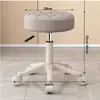 Taburete bajo con ruedas, taburete bajo de altura ajustable, taburete bajo con ruedas universales, taburete redondo, taburete bajo giratorio especial para peluquería, uso doméstico, salón de belleza, salón de uñas