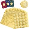 Fabricante Personalizado Oro Mate Plata Mate Etiqueta Adhesiva Autoadhesiva Sello de Acero Logo Sello Etiqueta en Relieve