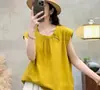 Camiseta sin mangas de moda de verano para mujer, estilo retro coreano con mangas pequeñas tipo mariposa, chaleco versátil, camisa de punto elegante que rejuvenece