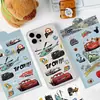 [Colección] Stitch de Dibujos Animados Mickey Minnie Historia de Carreras Pegatina Transparente de PET Pegatina Decorativa Creativa
