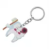 Llavero Colgante Popular con Forma de Diente Llavero de Enfermera Dentista Comercio Exterior Lindo Diente Colgante de Cepillo de Dientes