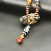 Estilo Étnico Corrente de Lã Colar Longo Decorações Pingente Feminino Outono e Inverno Versátil Atmosférico High-end Vintage Acessórios de Roupa