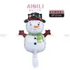 Balão de Filme de Alumínio de Natal Transfronteiriço Decoração de Cena de Feriado Arranjo Veado Lâmpada Boneco de Neve Árvore de Natal Balão Atacado