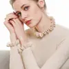 Suéter de cachemira de cuello medio para mujer, jersey, cuello de oreja, suéter de manga de encaje, suéter base corto ajustado para mujer, otoño e invierno