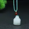 Colgante Esmeralda Tianshan de Xinjiang Flor Flotante Jade Esmeralda Sin Importar Marca Colgante de Hoja para Hombres y Mujeres Hielo Jade Natural Colgante de Jade Gota de Agua