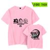 Suministro transfronterizo Ghost Blade nueva camiseta de manga corta de verano para mujer cuello redondo parejas ropa suelta de media manga al por mayor