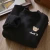 Camisetas de Manga Larga para Niños y Niñas, Nuevas Camisetas de Cuello Alto Corto de Primavera y Otoño para Niños, Elegantes Camisetas Básicas de Terciopelo Alemán para Principios de Otoño para Niños Pequeños