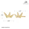 Pendientes Transfronterizos Nuevos de Plata de Ley S925, Joyería para Orejas de Hoja de Bambú Moderna y Elegante, Accesorios Versátiles de Lujo Ligero de Nicho de Gama Alta para Mujeres