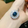 Explosiones plata de ley incrustada con ópalo negro liso natural ultra-hermoso como piedra principal 10*12mm el cristal es bueno