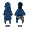 Capa de Chuva para Cachorro Poncho Impermeável de Corpo Inteiro para Teddy, Spitz Alemão, Roupa para Pet em Dias Chuvosos para Cães Pequenos e Médios como Bichon