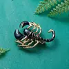 Broche de pintura al óleo de escorpión creativo de nueva moda de Europa y Estados Unidos, accesorios de cofre de insectos con personalidad, venta directa de fábrica al por mayor
