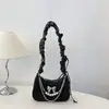 Bolso Femenino Estilo Bollo de Moda Vintage 2026 Nuevo Bolso Cruzado Versátil Transfronterizo Cadena de Perlas Nicho Bolso Pequeño Cruzado