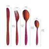 Cuchillo de cena de acero inoxidable transfronterizo, cuchara de comedor para el hogar, cuchillo de bistec occidental para hotel, juego de cuatro piezas de tenedor y cuchara, juego de vajilla para hotel