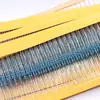 Venda Direta de Fábrica Resistor de Filme Metálico 1/4W Precisão 1% Anel de Cinco Cores Resistor 1R-1M Perna de Ferro Europeia Trançada