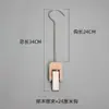 Tienda de ropa ropa y sombreros clips clips acrílicos ganchos bufandas colgadores largos y cortos ganchos de madera de clip único ganchos S decorativos transparentes