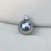 Collar S925 Plata de Ley Princesa Diana con Perlas Swarovski, Colgante de Zirconita de Plata Pura, Perla Única Redonda Princesa, Clásico y Sencillo