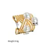 Anillo Geométrico de Acero Inoxidable Bañado en Oro de 18 Quilates, Estilo Ins Exclusivo Transfronterizo para Mujer, Anillo de Banda Lisa de Moda Europea y Americana, No se Desvanece