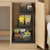 Escritorio de dormitorio con almacenamiento profundo, almacenamiento para torre de computadora, estantería de múltiples niveles para una utilización eficiente del espacio