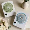 Ventilador de Escritorio Digital Ajustable de Ángulo Moda Simple Ajuste de Cinco Velocidades Bajo Ruido Carga USB Ventilador Venta al por Mayor