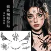 Pegatinas Faciales de Halloween, Pegatinas de Tatuaje para Niños, Maquillaje de Dibujos Animados para Niños, Cicatrices Falsas, Accesorios de Maquillaje de Broma, Pegatinas