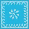 Lenço de Cabeça Novo Retrô Flor Caju Grande Feminino Decorativo Envoltório de Peito Lenço Quadrado Grande Xale Lenço Proteção Solar