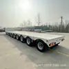Vendendo Semirreboques, Grandes Reboques para Escavadeiras com Gancho e Cinta, Semirreboques para Transporte de Escavadeiras, Reboques de Plataforma de 9 Eixos