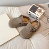 Zapatos Boken para Niñas Primavera y Otoño 2025 Nuevos Suela Suave Niños Pequeños y Medianos Bebé Moda Zapatos Pequeños de Cuero Zapatos Individuales para Niños Zapatos Doudou