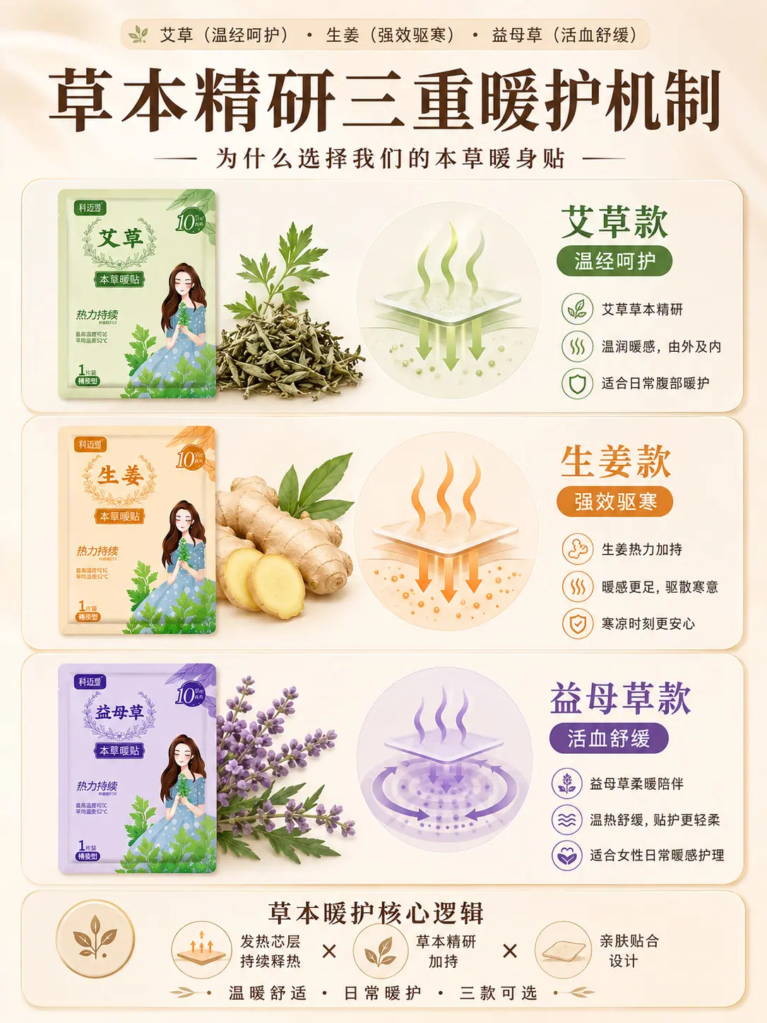 3种草本成分的机理机制图